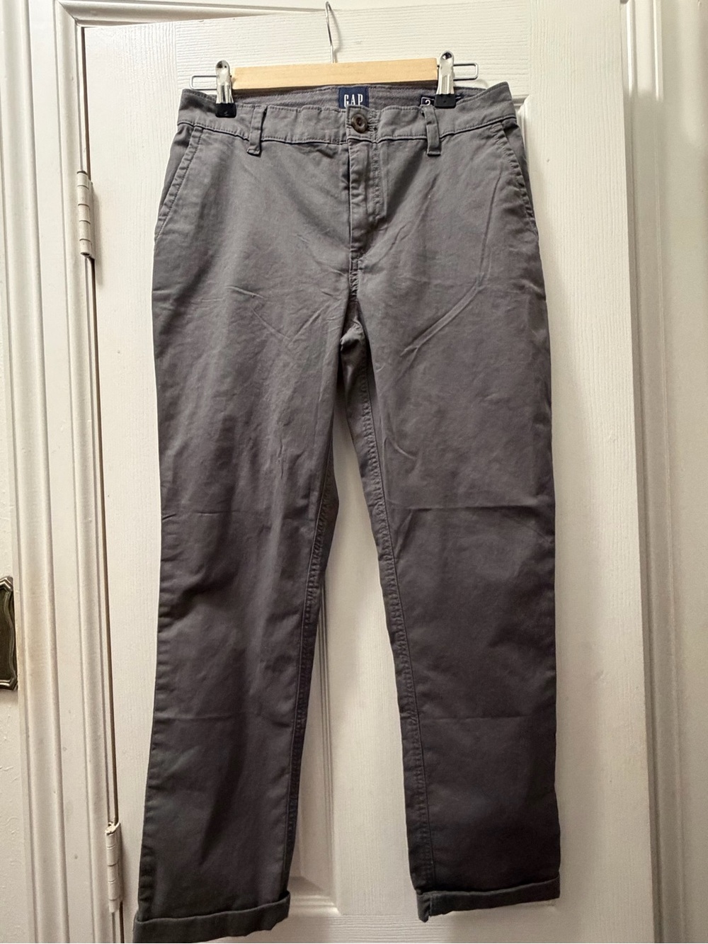 GAP Relaxed Girlfriend Pants in Charcoal Gray